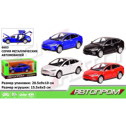 Машина металл 6603 АВТОПРОМ 1:32 , 4 цвета-микс в ящике, батар.,свет, звук: Производитель АВТОПРОМ
