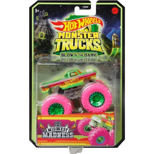 Базовая машинка-внедорожник Светящиеся в темноте Monster Trucks Hot Wheels (в ассортименте) HCB50