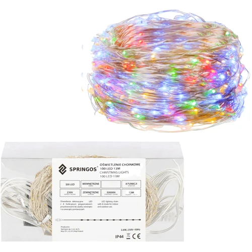 Гирлянда Springos 10 м 100 LED CL0081 Mix фото 9