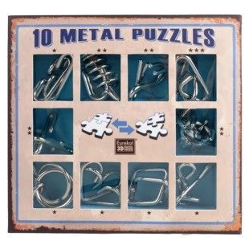 Набор головоломок набор головоломок 10 Metal Puzzle, Blue, голубой (473356)