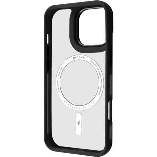 Чохол для iPhone Proove Clear Essence Case з Magnetic Ring Black for iPhone 16 Pro: Колір черный