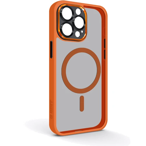 Чехол для iPhone ArmorStandart Unit Case Magsafe SE Orange Black for iPhone 15 Pro Max (ARM75372)