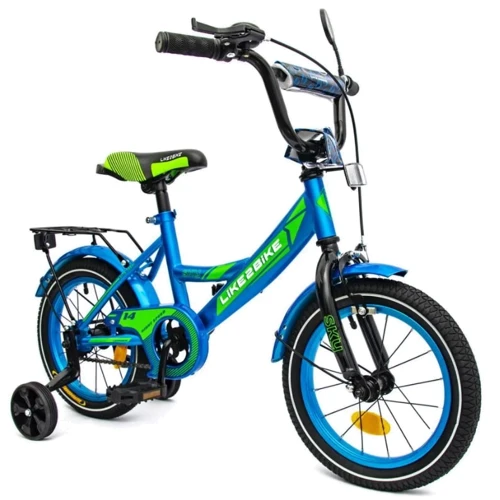 Велосипед дитячий 2-х колісний 14'' 211401Like2bike Sky, блакитний, рама сталь, з дзвінком