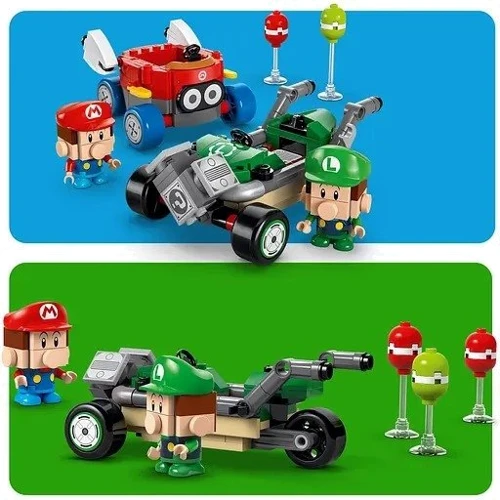 Конструктор LEGO Super Mario Kart Baby Mario vs. Baby Luigi 321 деталей (72034) фото 15