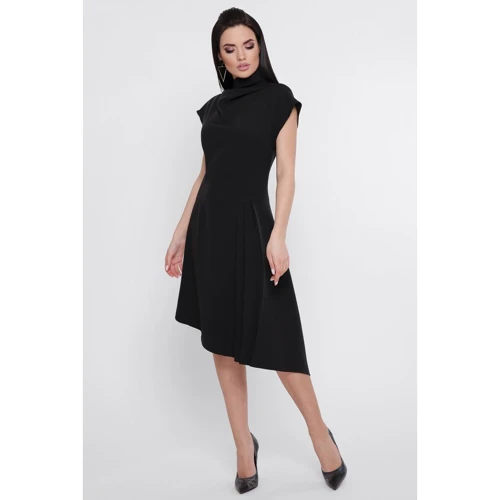 Сукня FashionUp PL-1758B 48 чорне повсякденне подовжене міді