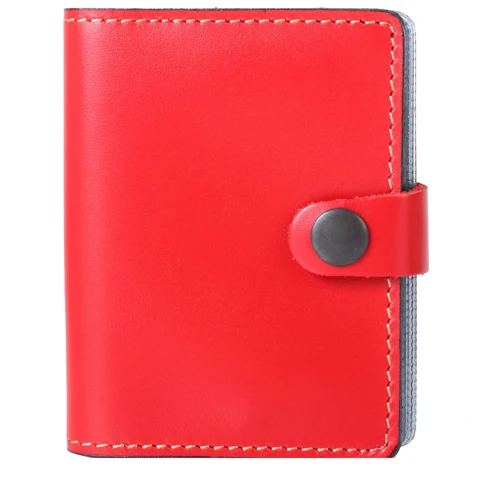 Женская визитница DNK Leather красная (DNK-Cards-Kcol-H): Материал Натуральная кожа