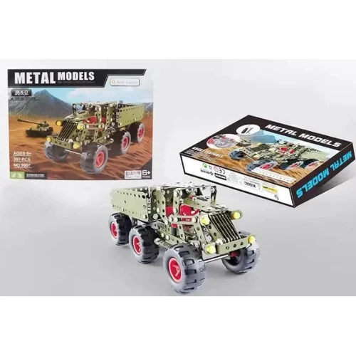 Металевий конструктор Aole Toys Військова машина, 307 деталей (9907): Кількість деталей, шт. 307