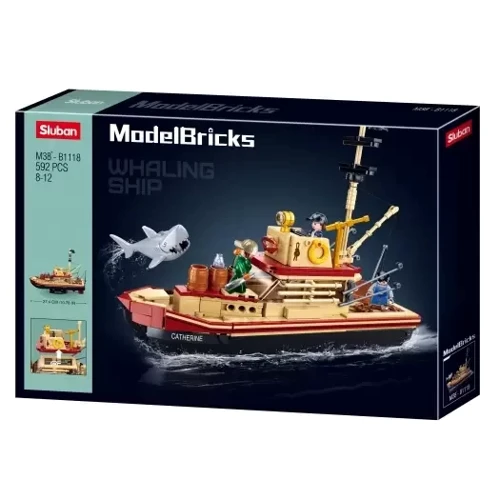 Конструктор Sluban Model Bricks Рибальський човен (M38-B1118): Виробник Sluban