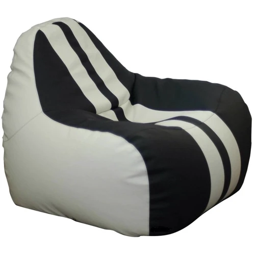 Крісло-Груша Прімтекс Плюс Simba H-2200/D-5 М White-Black