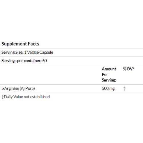 California Gold Nutrition L-Arginine, AjiPure, 500 mg, 60 Veggie Caps: Пол Мужской