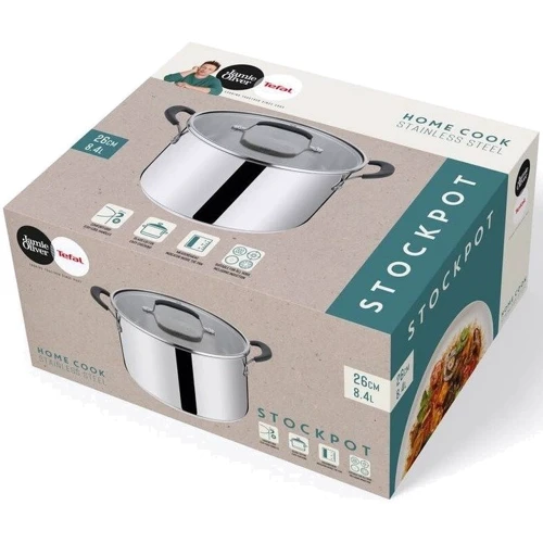 Каструля Tefal Jamie Oliver Home Cook із кришкою 24 см 8.4 л (E3186375) фото 8