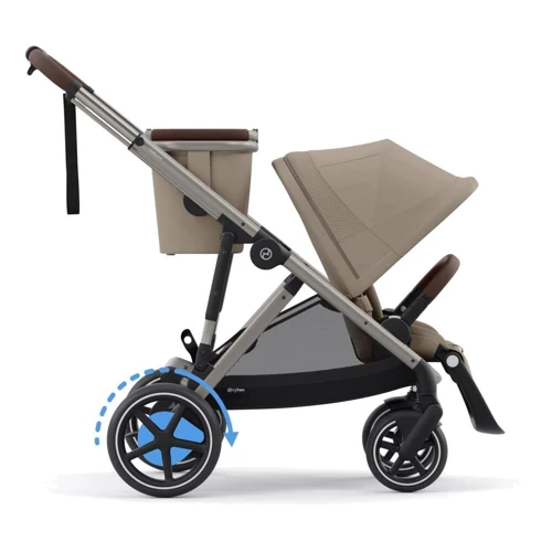 Прогулянкова коляска Cybex eGazelle S TPE Almond Beige з електродвигуном та функцією заколисування (524000547)