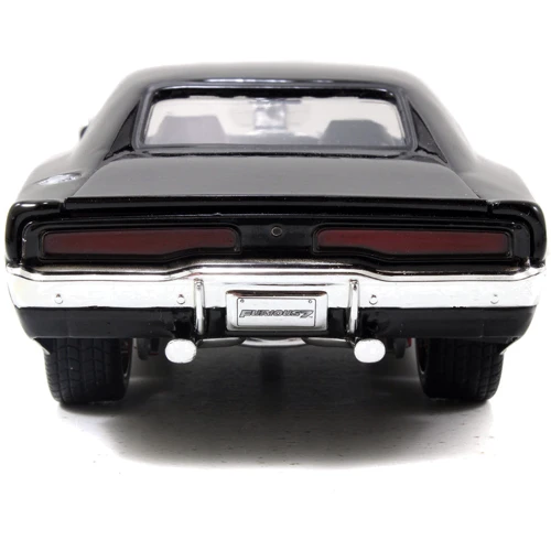 Машина металлическая Jada Форсаж Dodge Charger Street 1970 с фигурой Доминика Торетто Черная 1:24 (253205000): Масштаб 1:24