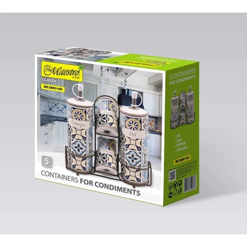 Набор для специй Maestro Holiday in Porto 5 предметов (MR20005-04S)