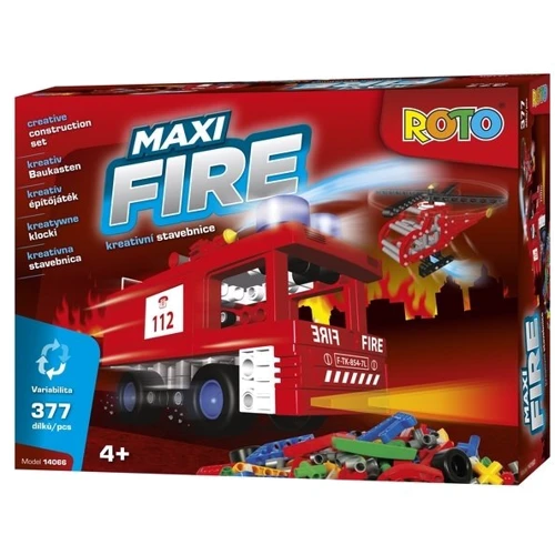 Конструктор Roto Maxi FIRE - 377 деталей супер пожарный (6407173)