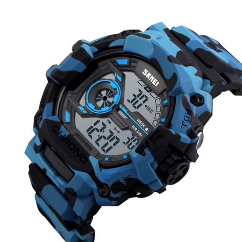 Наручний годинник Skmei 1233 Blue Camo: Тип чоловічі