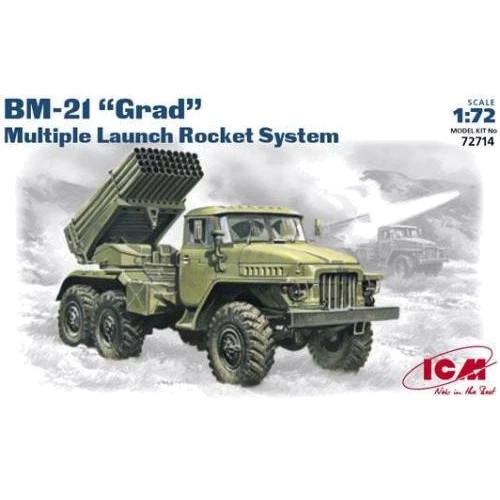 Модель ICM Реактивная система залпового огня БM-21 "Град" (ICM72714): Производитель ICM