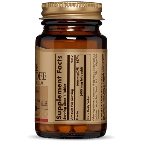 Solgar Folic Acid 400 mcg 100 Tablets фото 4