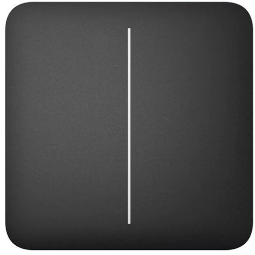 Кнопка Ajax SoloButton 2-gang for LightSwitch Jeweler Black