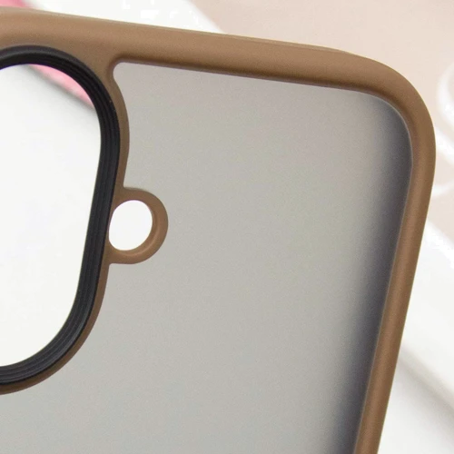 Чохол для iPhone Mobile Case TPU+PC Metal Buttons Gold для iPhone 16 фото 5