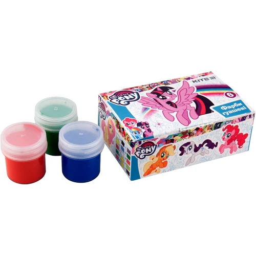 Гуашь Kite 6 цв., 20мл LP: Лицензия My Little Pony