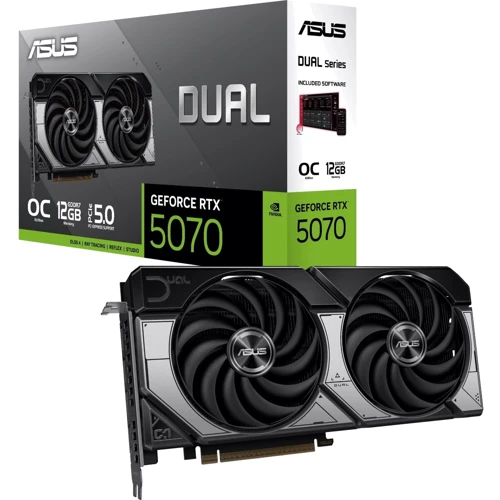 Видеокарта ASUS DUAL GeForce RTX5070 12GB OC (DUAL-RTX5070-O12G) UA