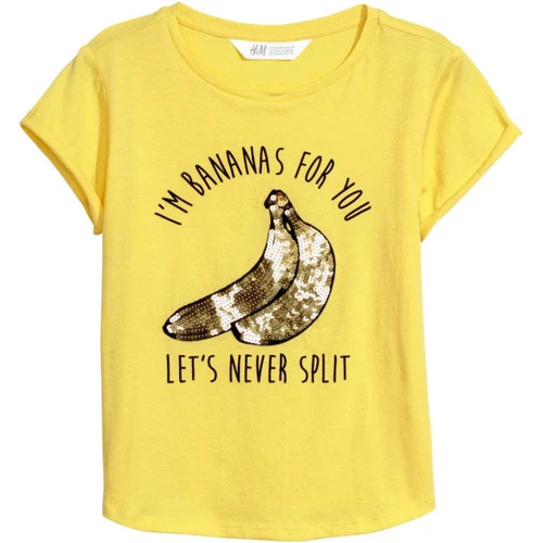 Футболка H & M 5974717 122-128 см жовта