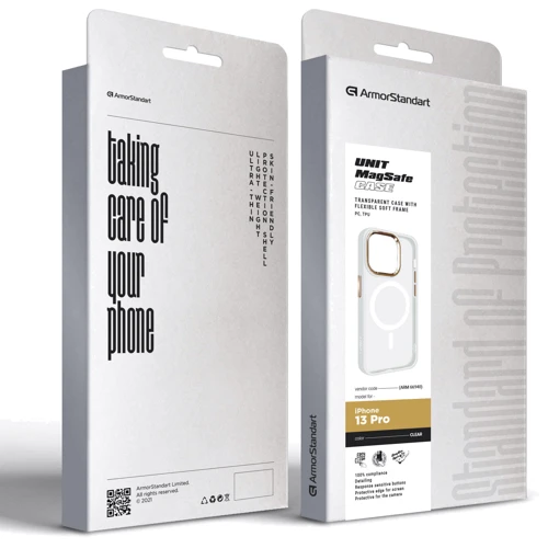Чехол для iPhone ArmorStandart Unit MagSafe Case Matte Clear for iPhone 13 Pro (ARM66940) фото 5