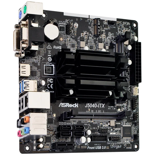 ASROCK J5040-ITX: Роз'єми на платі PCI Express x1, SATA 3.0
