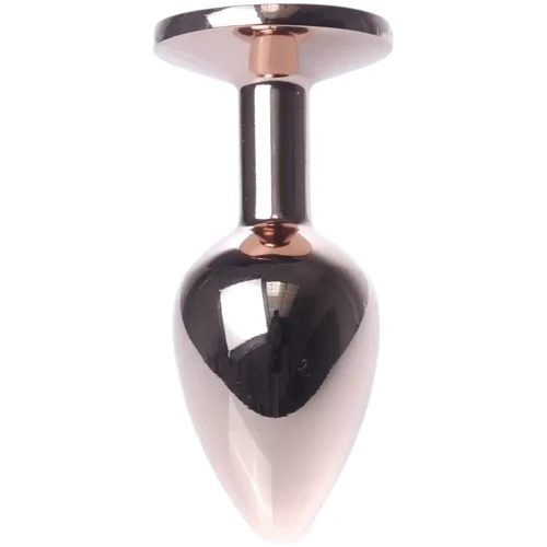 Анальная пробка с кристаллом BOSS of TOYS Boss Series - Jewellery Red Gold PLUG Black S, BS6400111