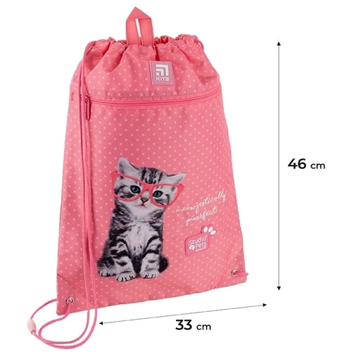 Сумка для взуття Kite 601M Studio Pets-2 (SP24-601M-2): Особливості Петля для удобного подвешивания, Мягкая утяжка по периметру, Карман на молнии