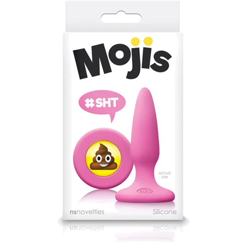 NS Novelties Mojis Plug #SHT mini маленькая анальна пробка, 7x2 см, розовый