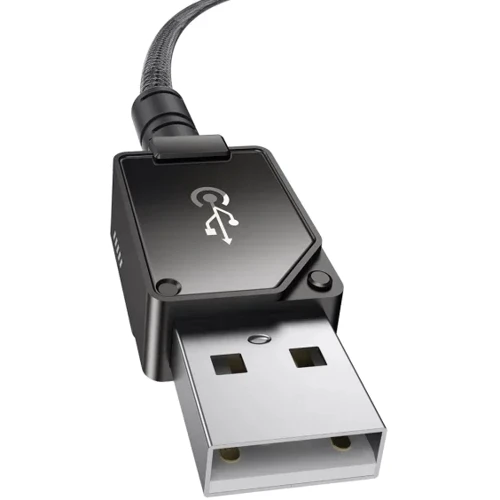 Кабель Baseus USB Cable to Lightning Unbreakable Series Fast Charging 2.4A 1m Black (P10355802111-00) фото 3