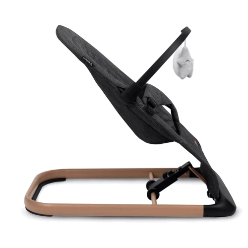 Крісло-гойдалка Kidwell LARO Black/Wooden: Додаткові зручності Система складывания, Ремни безопасности, Изменение наклона, дуга с игрушками