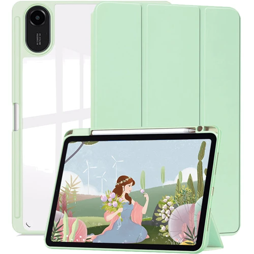 Аксесуар для планшетних ПК BeCover Soft Edge TPU з Pencil Mount Green для Xiaomi Redmi Pad 2 (713659): Колір зелений