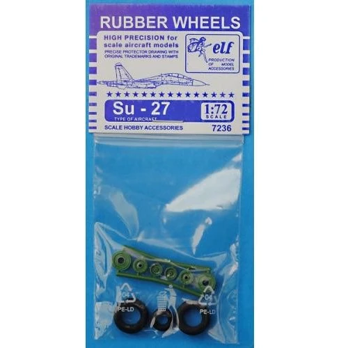 Резиновые колеса ELF для самолета Су-27 ELF7236: Производитель ELF