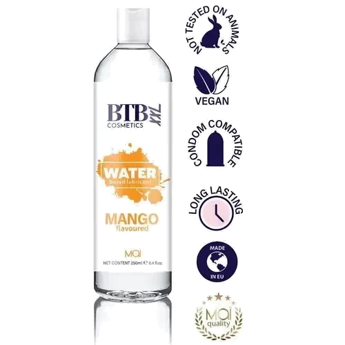 Смазка на водной основе BTB FLAVORED MANGO с ароматом манго (250 мл)