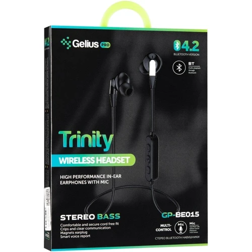 Наушники Gelius Pro Trinity GP-BE-015 White: Тип крепления крепление на шее
