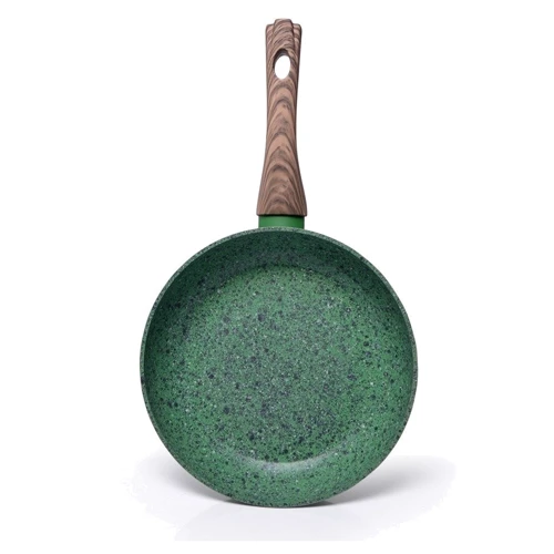 Сковорода Fissman Malachite 24x4.9 см (4311): Дополнительно Ручка с отверстием для подвешивания, Ненагревающаяся ручка, Индукционное дно