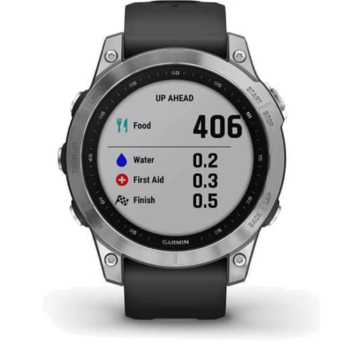 Смарт-часы Garmin Fenix 7 Silver with Graphite Band (010-02540-01): Сенсорный экран есть