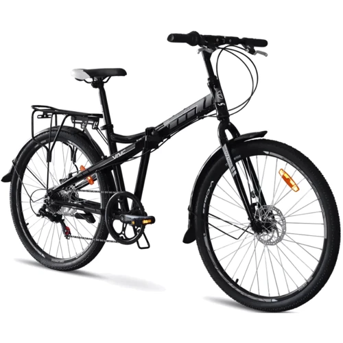 Велосипед VNC 2023' 26" TerraWay A3 V8A3-2642-BW 42см (1810) black (shiny)/white (matt)