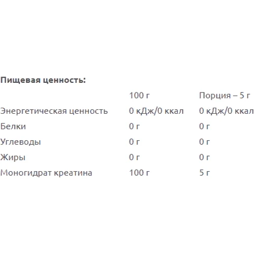 Креатин Nutrend Creatine Monohydrate 300 g /60 servings/ Unflavored