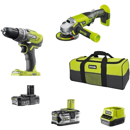 Набор инструментов Ryobi ONE+ R18DDAG-252S (5133003819): Тип аккумулятора Li-Ion