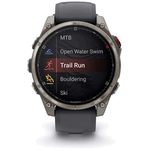 Смарт-часы Garmin Fenix 8 Pro AMOLED 47mm Sapphire Titanium with Graphite/Black Silicone Band (010-03198-11)