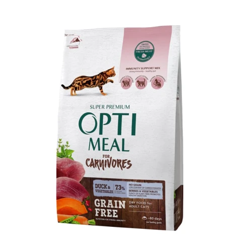 Сухой корм Optimeal Adult Cats для взрослых кошек с уткой и овощами 1.95 кг (4820215362757)