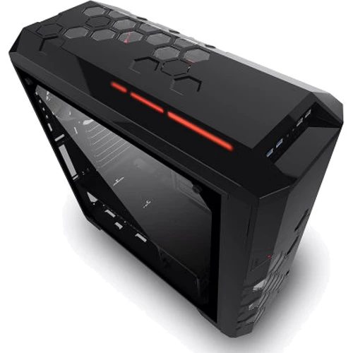 Корпус AZZA Storm 6000B RGB Tempered Glass Black (CSAZ-6000RGB/B): Типоразмер Full-Tower