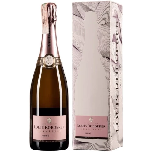 Шампанское Louis Roederer Brut Rose Vintage 2015 Gift Box розовое сухое 0.75л (VTS1003153)