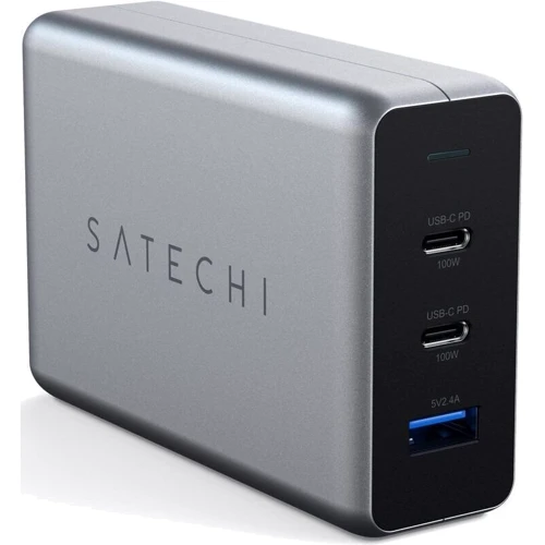 

Satechi Usb Wall Charger Station 2хUSB-С+USB 100W Grey (ST-TC100GM-EU)