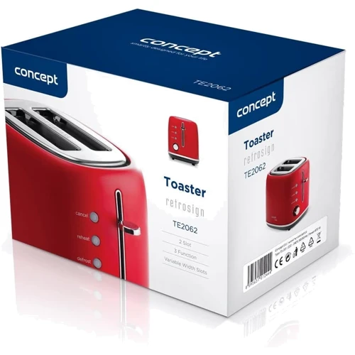 Тостер Concept TE2062 Red фото 6