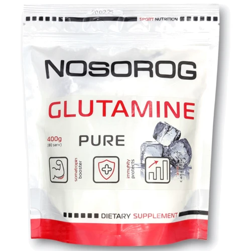 Аминокислота для спорта Nosorog Glutamine Powder натуральный 400 g / 80 servings